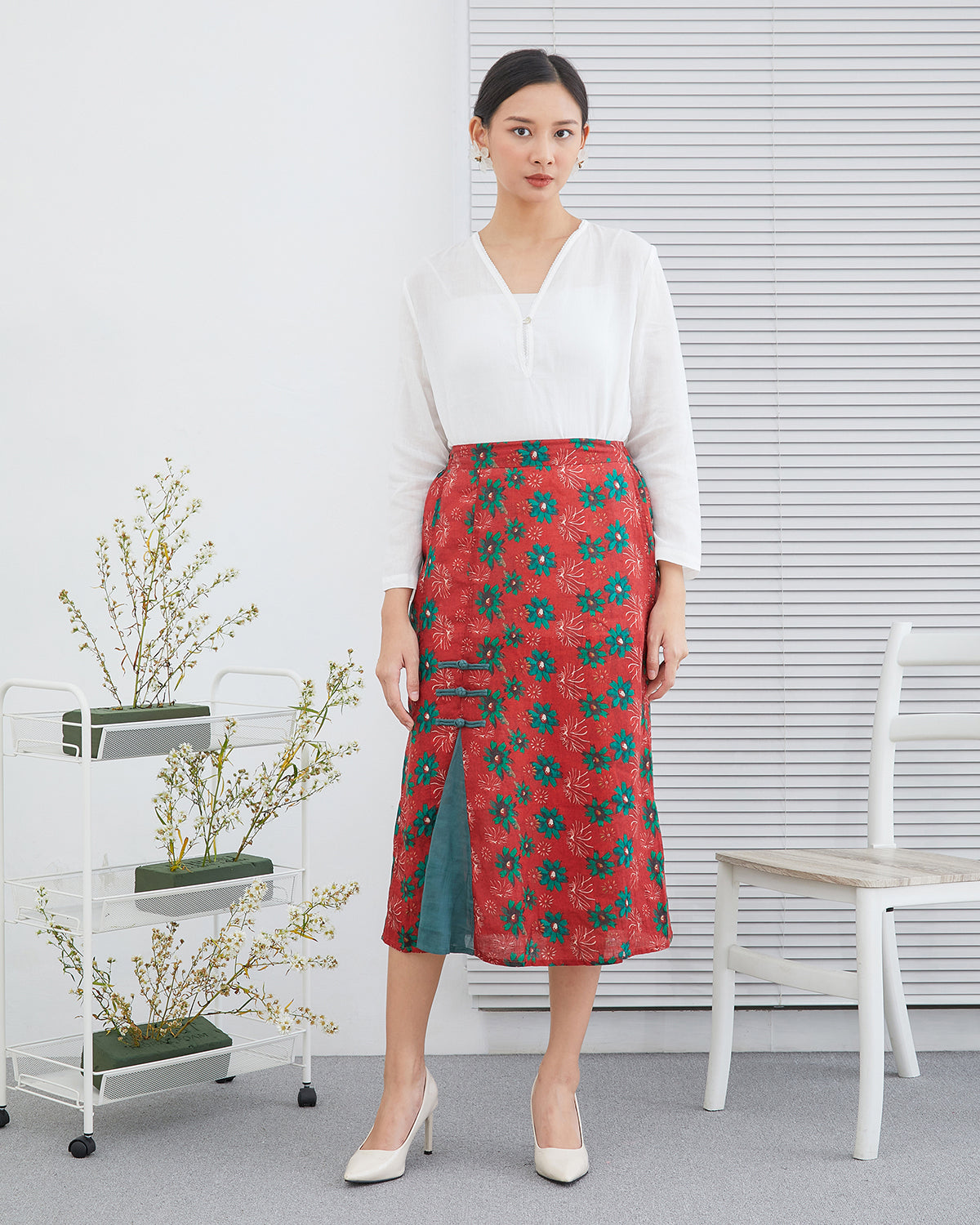 Stevie Spotlight Qipao Cheongsam Skirt