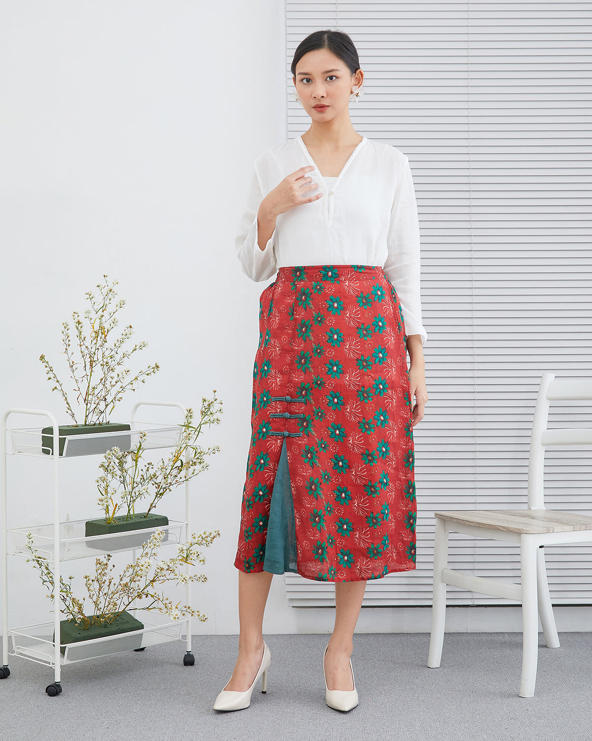 Stevie Spotlight Qipao Cheongsam Skirt
