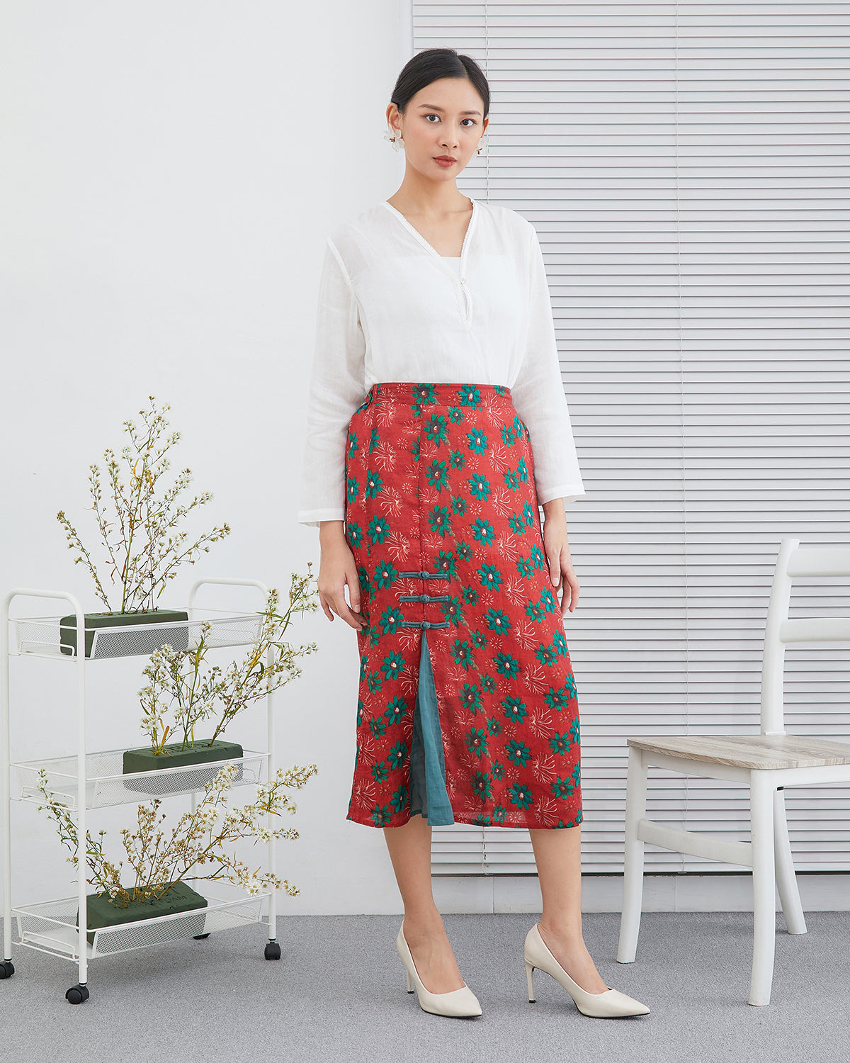 Stevie Spotlight Qipao Cheongsam Skirt