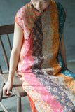 Multi Color Cheongsam Dress