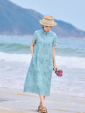 Elise Blooming Embroidery Qipao Cheongsam