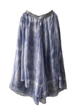Phantom Blue Mesh Seluar Culottes Cheongsam Qipao