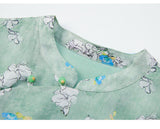 Gaun Cheongsam Qipao Lakeside Floret