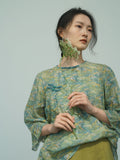 Ashlynn Bloom Cheongsam Qipao Atasan Sedia Pakai
