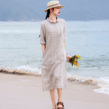 Muse Jubilant Bunga Cetak Cheongsam Dress Collared Qipao
