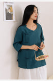 Raven Cheongsam Qipao Atasan Sempurna