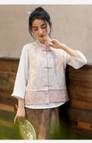Paris Party Cheongsam Qipao Vest Atasan Set