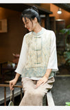 Paris Party Cheongsam Qipao Vest Atasan Set