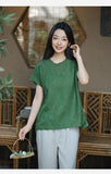 Sage Sparks Cheongsam Qipao Atasan