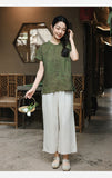 Sage Sparks Cheongsam Qipao Atasan