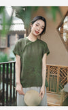 Sage Sparks Cheongsam Qipao Atasan