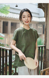 Sage Sparks Cheongsam Qipao Atasan