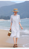 Thea Honed Ramie Cheongsam Dress Floralia Jahitan Qipao