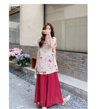 Aurelia 2-Piece Floral Print Cheongsam Set