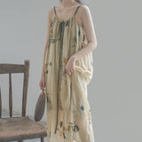 Aprikot Double Slip Cheongsam Qipao