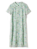 Gaun Cheongsam Qipao Lakeside Floret