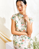Floral Fan Cheongsam Dress