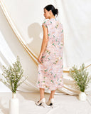 Camellia Cheongsam Dress Short Sleeves