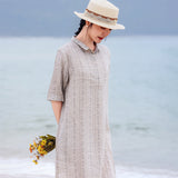 Muse Jubilant Bunga Cetak Cheongsam Dress Collared Qipao