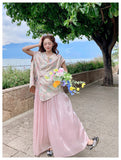 Priscilla 2-Piece Printed Frog-Button Cheongsam Set