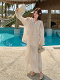 Willow Darling Lace Embroidered Cheongsam Top Skirt Qipao Set