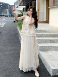 Radiance Butterfly Print Cheongsam Top Skirt Qipao Set