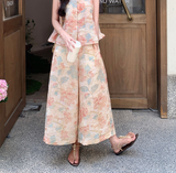 Emma 2-Piece Black Sleeveless Cheongsam Set