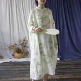 Nora Loose-Fit Digital Print Cheongsam Dress