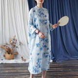 Nora Loose-Fit Digital Print Cheongsam Dress