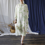 Nora Loose-Fit Digital Print Cheongsam Dress