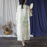 Nora Loose-Fit Digital Print Cheongsam Dress