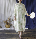 Nora Loose-Fit Digital Print Cheongsam Dress