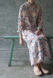 Ruyi Orchid Print Cheongsam Dress