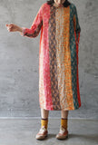 Multi-colour  Cheongsam Dress (Long Sleeve)