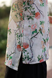 Floral Fan Cheongsam Top