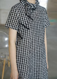 Square Dots Cheongsam Dress