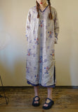 Floral Vase Print Cheongsam Dress