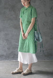 Square Dots Cheongsam Dress