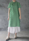 Square Dots Cheongsam Dress
