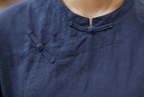 Simple Cheongsam Long Shirt